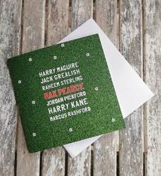Personalised  Birthday Card Football Lovers Famous Footballers